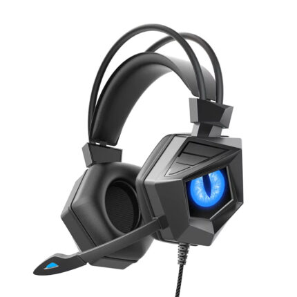 LED Wired Gaming Headset with Surround Sound and HD Mic for PC