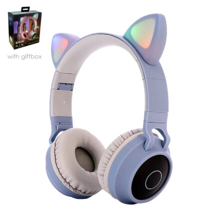 Cute Cat Ear LED Headphones: Wireless Bluetooth Headset for girls
